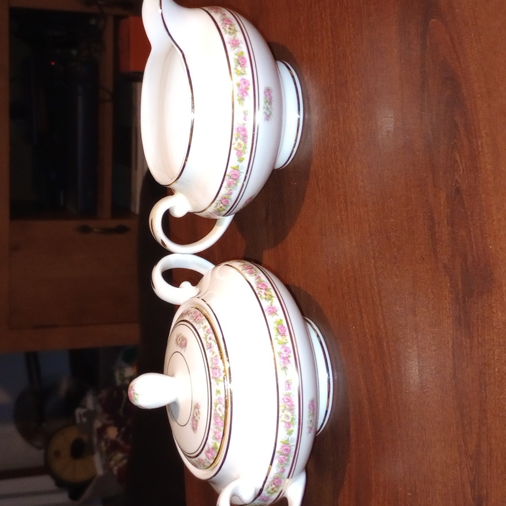 Pope Gosser "St. Regis" Cream & Sugar Bowl